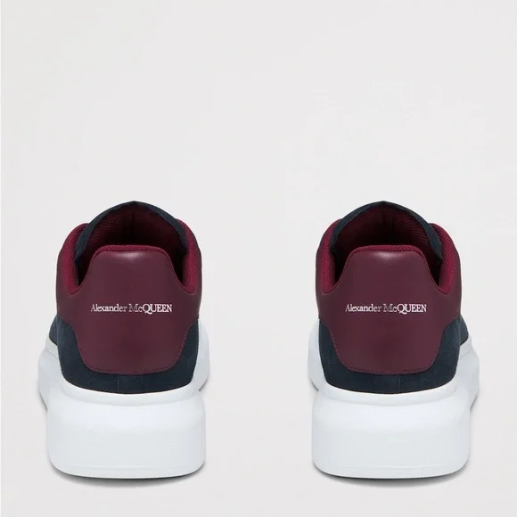 Alexander McQueen Men's Dark Blue and Burgundy Sneakers